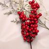 1PC Christmas Red Fruit Simulation Red Berry Christmas Decoration Acacia Fruit Foam Red Fruit Branch New Wreath Accessories