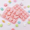 Flower And Leaf Silicone Mold Chocolate Pudding Cake Baking Mold Cake Decoration Reusable DIY Drip Glue Clay Mold