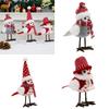 Christmas Plush Bird Decorations With Hat Scarf Bird Statues Bird Figurine Festival Home Decoration Festival Ambiences