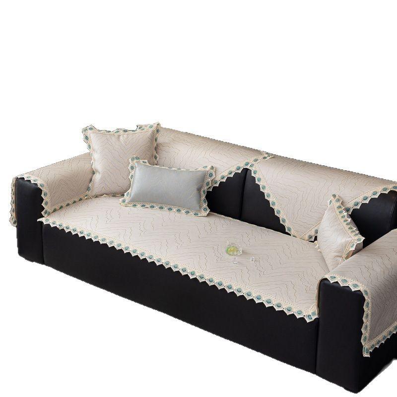 Summer Ice Silk Sofa Mat Mat Non-Slip Light Luxury High-End Summer  New High-End Straight Leather Seat Cushion