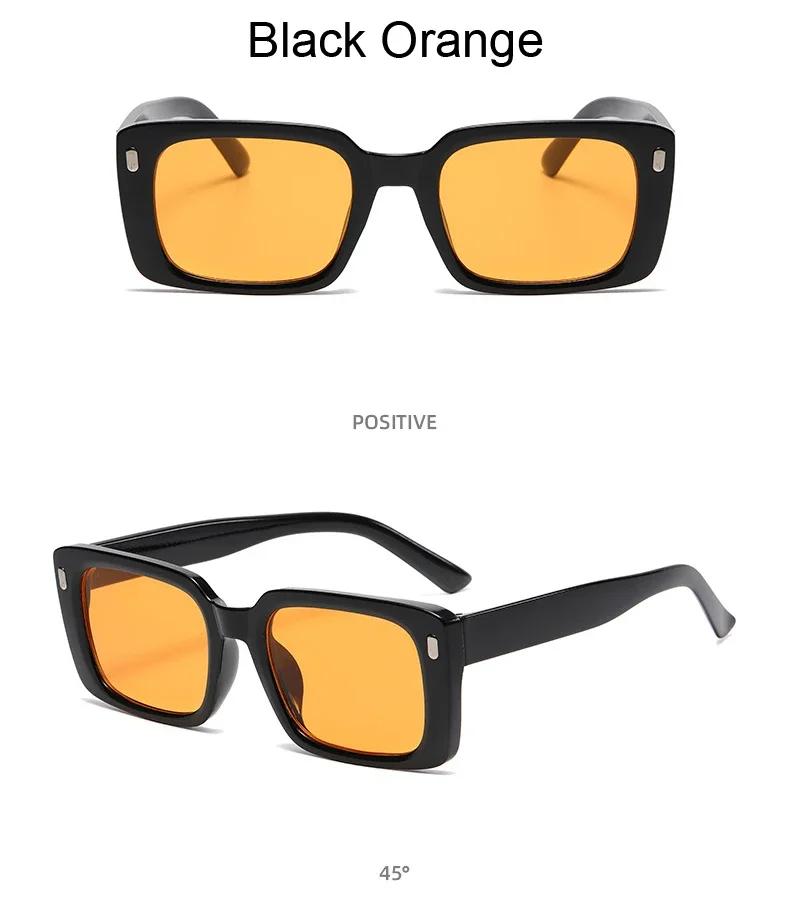 Sunglasses Women Fashion Men Square Design Sun Glasses Vintage Female Male Plastic Frame Stylish