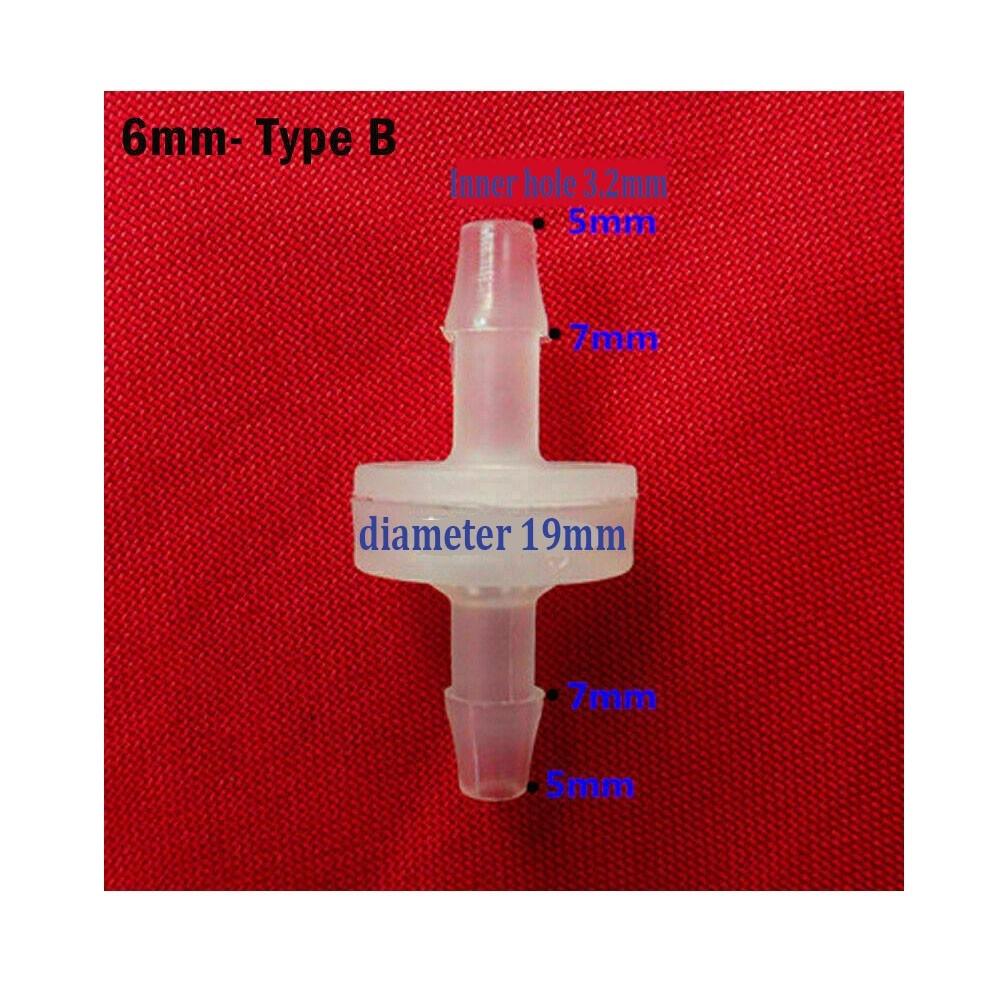 4mm 6mm 8mm 10mm 12mm Hose ID Plastic Non Return Valve Way Check Valve