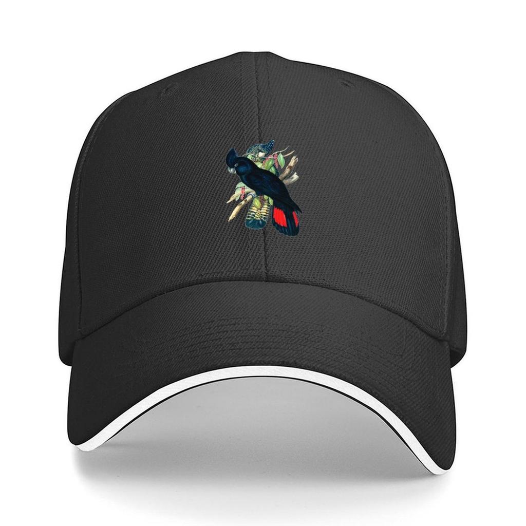 Australian Banksian Black Cockatoo Baseball Cap Sports Cap Wild Ball Hat fishing caps Unisex Uv Protection Solar Hat Unisex Womens