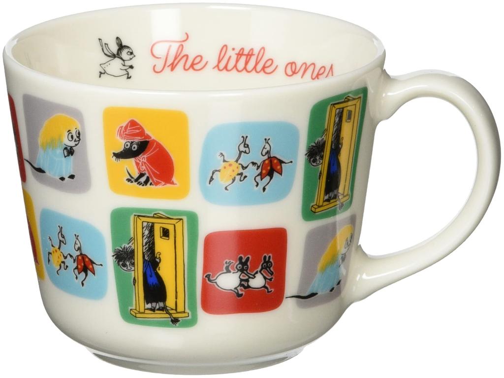 Yamaka Shoten MOOMIN Little Pattern 250ml Microwave Moomin Nordic Day Wedding Made In "The Ones" Mug, Mini, B, Approx. Capacity, Safe, Merchandise,