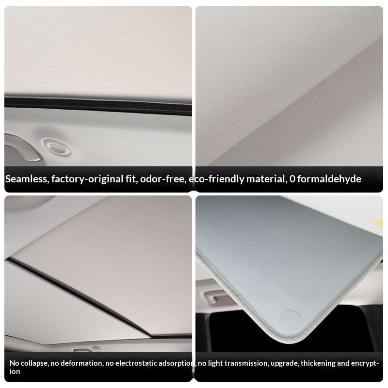 Fit For AION V II Car Sun Shade Silicone Static Adsorption Roof Heat Insulation Sun Protection Skylight Visor