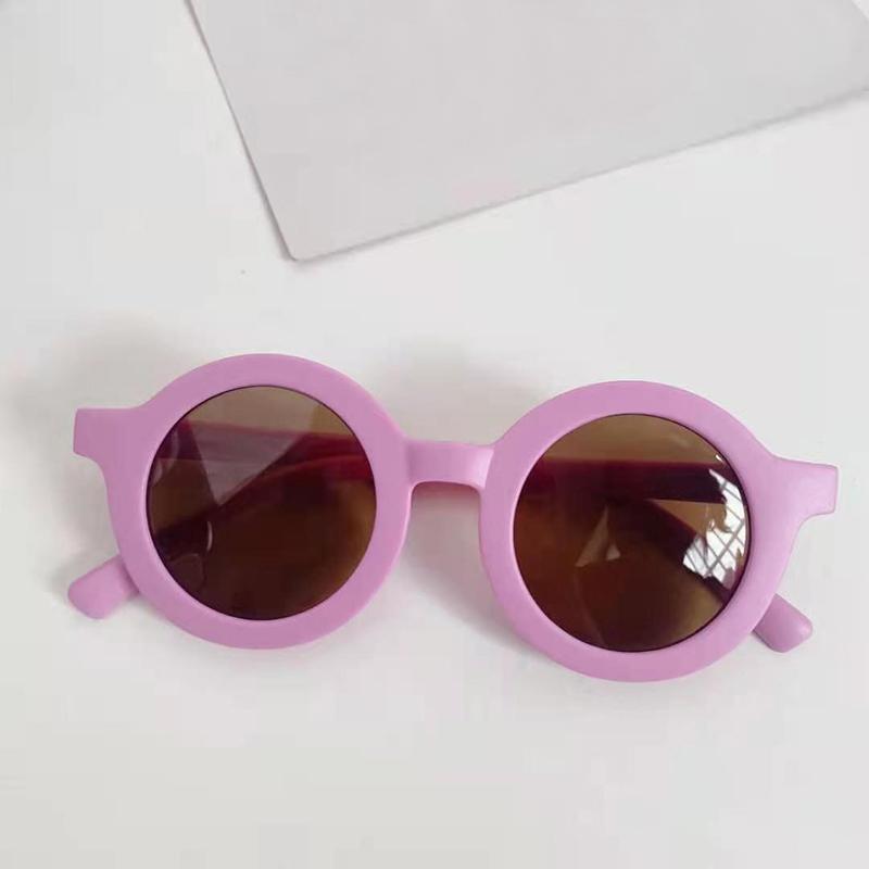 Children's Sunglasses Anti-Uv Round Frame Kids Sunglasses Baby Boys Girls Eyewear