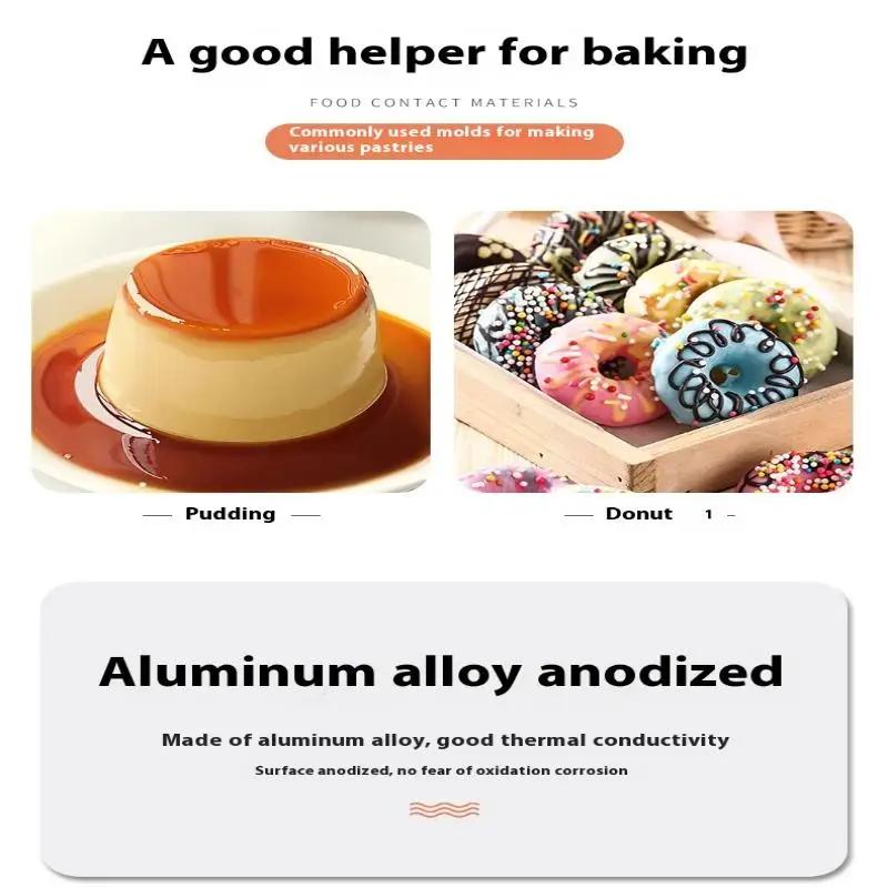 DIY Cake Doughnut Mold Aluminum Alloy Muffin Tube Tray Pan Bread Baking Supplies Donut Maker Kitchen Tool