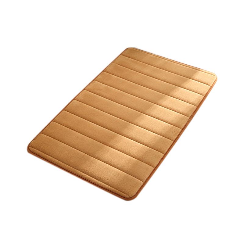 Home Badematte Korallenvlies Badezimmer Teppich Wasseraufnahme Rutschfester Memory Foam Saugfähiger waschbarer Teppich Toilettenbodenmatte # ww