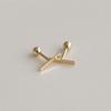 Lunne 14K Daily Stick Bar Piercing (14K Gold) (Bar Thickness 1Mm) #Pib05