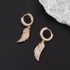 New Feather Wing Three-dimensional Earrings with Symmetrical and Agile Wing Earrings