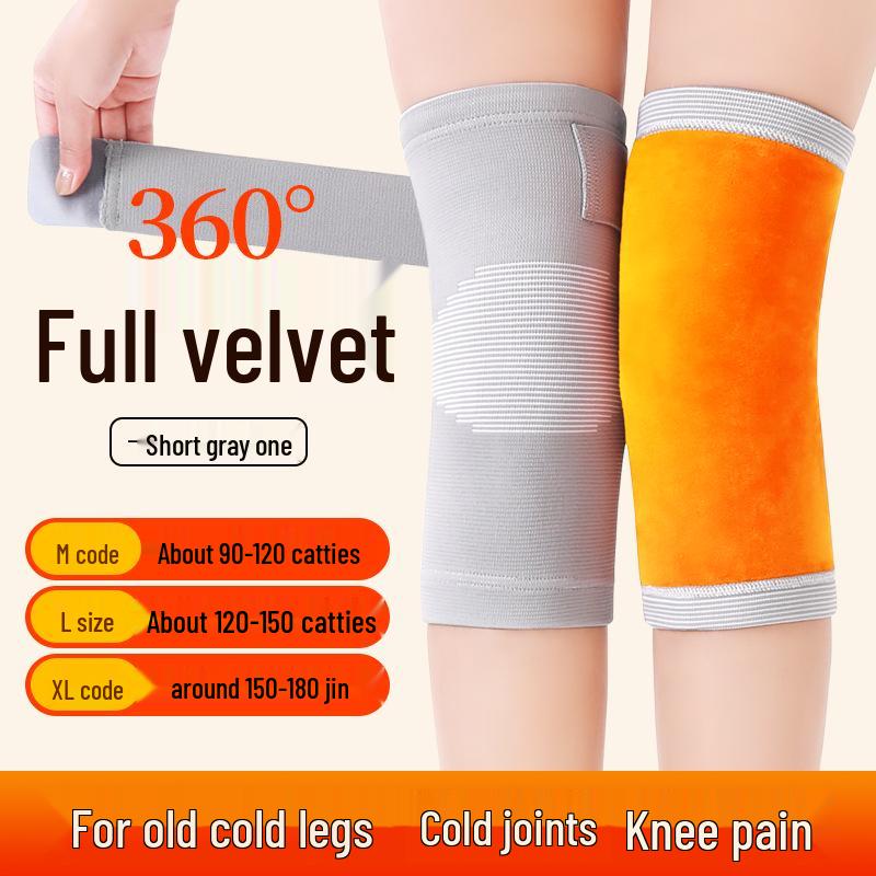 Fleece-Lined Knee Sleeves for Elderly: Warm, Thick, Seamless Cold Protection for Joints in Winter