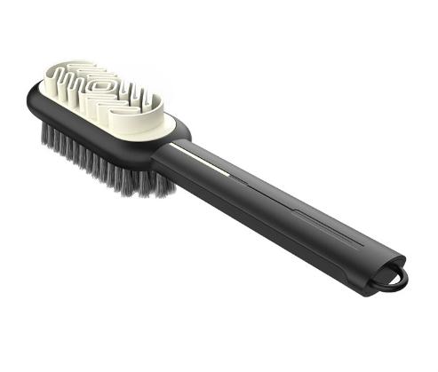 2 Sided Long Handle Suede Cleaning Brush Shoe Brush Sneakers Cleaner Shoes Stain Dust Boot Cleaner Stain Removal Rubber Brush