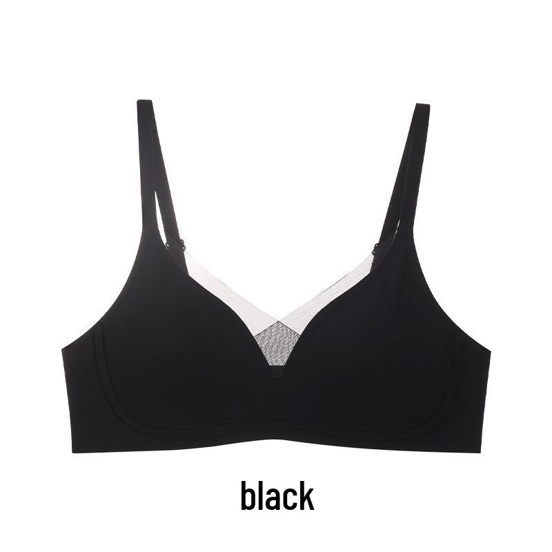 Seamless Jelly Underwear: Women's Light, Breathable Mesh, Wirefree Bra with Petal Cup Support