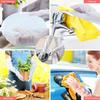 1 Pair Print Cleaning Long Gloves Extra Long Rubber Gloves  for Kitchen Cleaning Tool