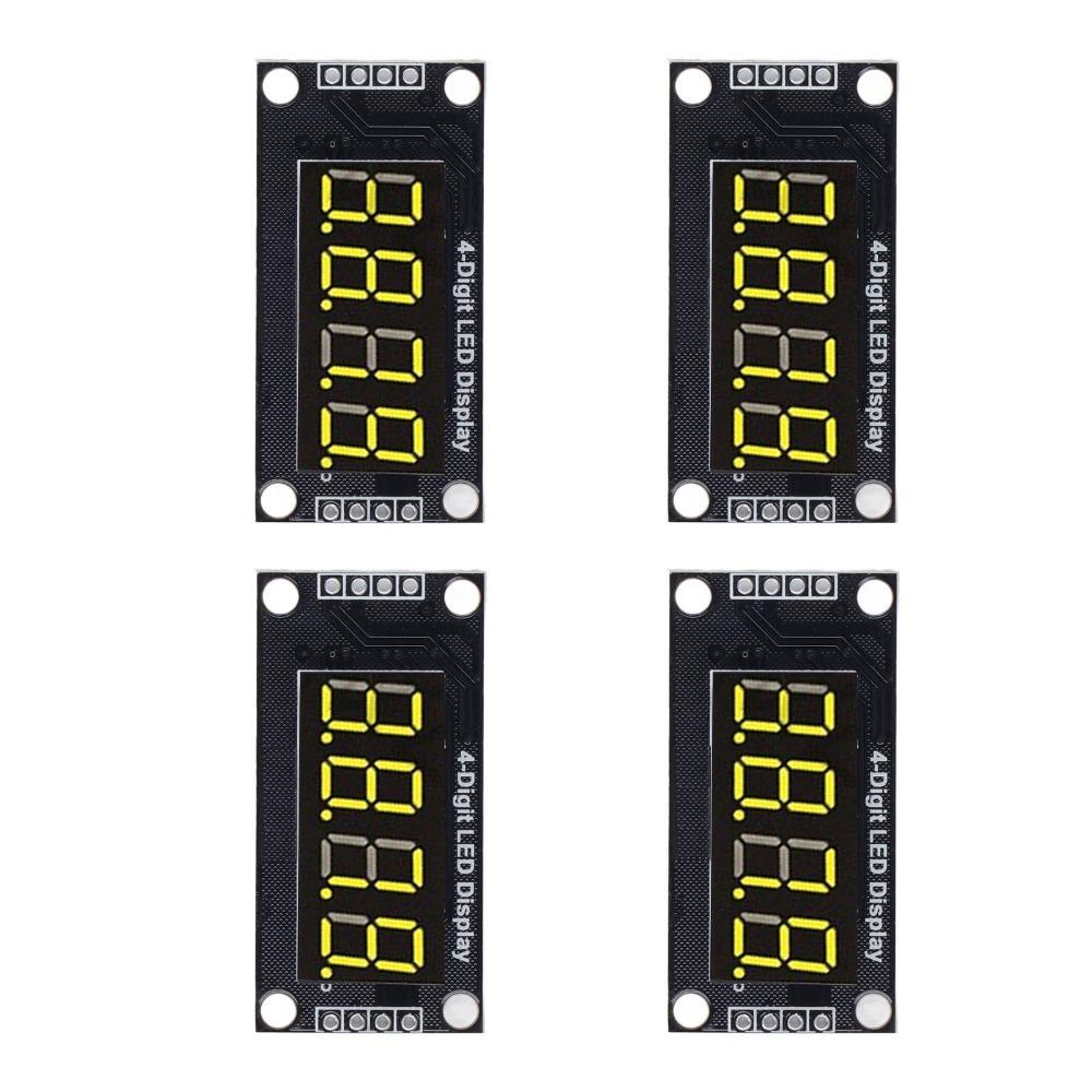 4 Set 0.36 Inch Digital Tube Display Module TM1637 Drive Chip Tube Clock Display Clock Display