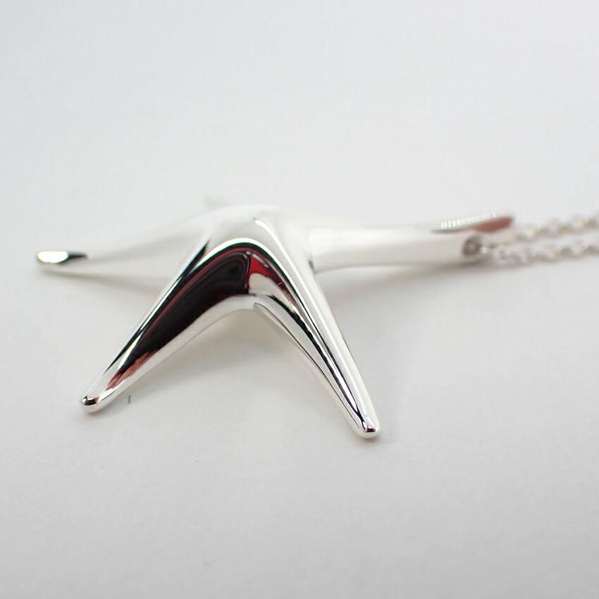 [Pre-owned] Tiffany 925 Starfish Pendant Necklace J79-1