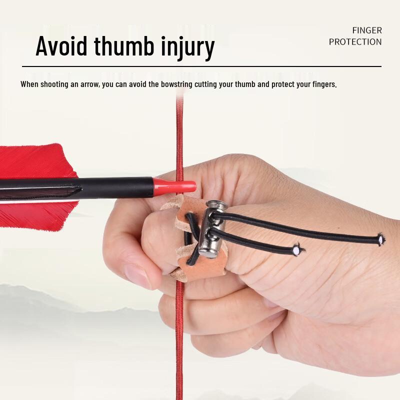 Thickened Archery Leather Thumb Ring Guard