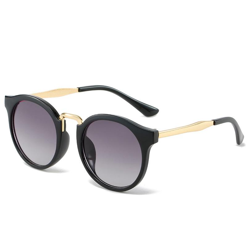 Children'S Sunglasses Children'S Sunglasses Baby Glasses Retro Round Frame Metal Toad Glasses Boys And Girls Sunshades