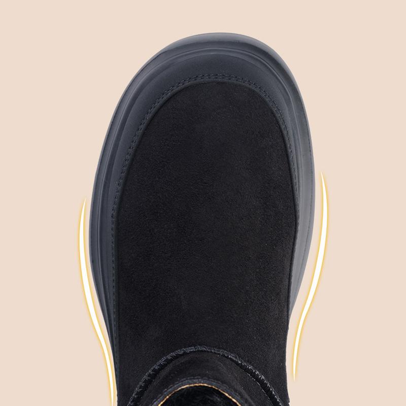 New Winter Women's Boots High-top Snow Boots Thickened Plush Warm Simple And Versatile Comfortable Outdoor Non-Slip Cotton Shoes
