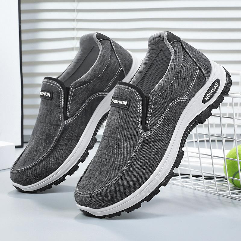 Shoes Men's new washed canvas shoes Men's shoes Summer casual shoes Breathable and non-smelly foot cloth shoes