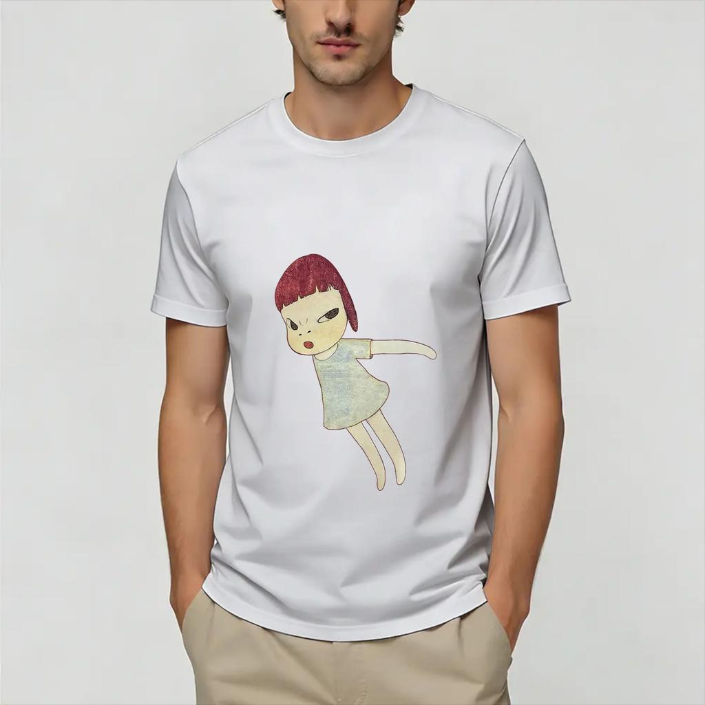 Yoshimoto Naras TShirt Summer Fashion T Shirts Unisexs Cotton Round Neck Oversize Tees Short Sleeve Streetwear Tops