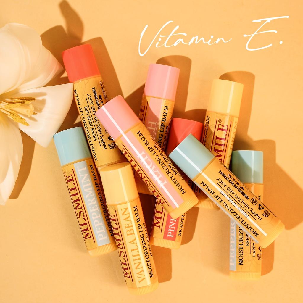 Super Moisturizing Fruit Lip Balm Set, 4 Flavors to Choose From