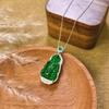 Natural Jade Guanyin Pendant Necklace S925 Silver Unisex Lucky Amulet Jewelry