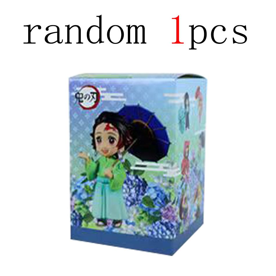 Genuine Blind Box Figure Plum Rain Series Kochou Shinobu Tomioka Giyuu Kanroji Mitsuri Mystery Box Figure Toy Gift