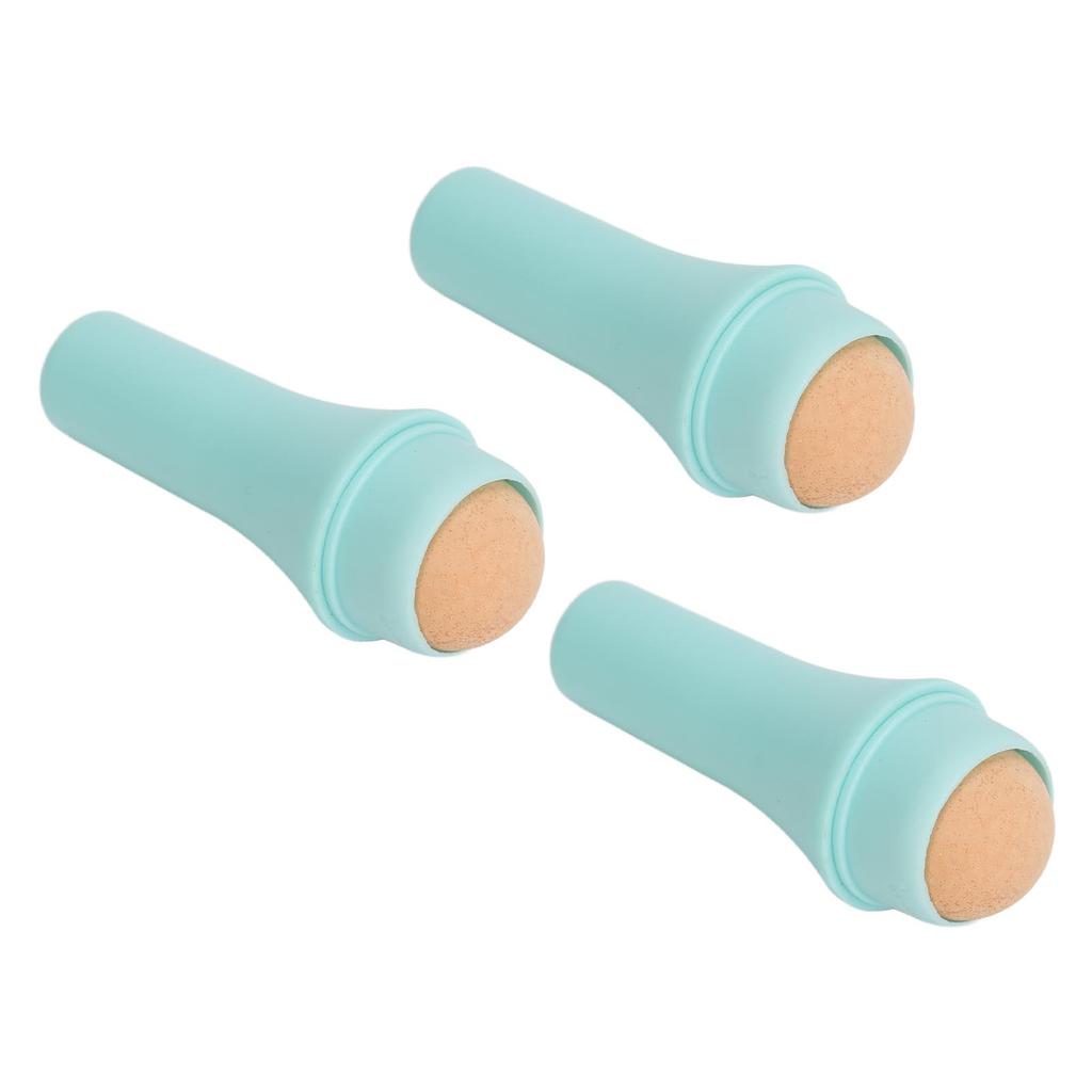 3pcs Face Oil Absorbing Roller Remove Excess Oil Reusable Volcanic Stone Oil Control Roller