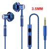 NEW 9D Surround Sound Earphones Metal Type C&3.5mm Headset In-ear Gamer Headphones Wired Control Earbuds for Samsung With HD Mic