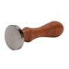 Coffee Tamper 30mm Stainless Steel Coffee Ground Press Tool with Wooden Handle for Cafe Home