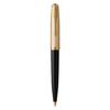 Ballpoint Pen - PARKER - PARKER 51 - Black Resin Body - Gold-Plated Cap - Gift Box