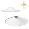 FSLiving [Set of 2] Replacement Stylish Pendant LightBracket Light Shade, Retro, E26 Compatible, Lampshade Only, White Shade