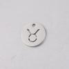 B4838 12mm Zodiac Style Charm 14k Gold Plated Stainless Steel Charm logo Custom Pendant for Jewelry Diy