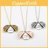Sunflower Layer Double Locking Necklace With Engraved Flower Pendant Couples For