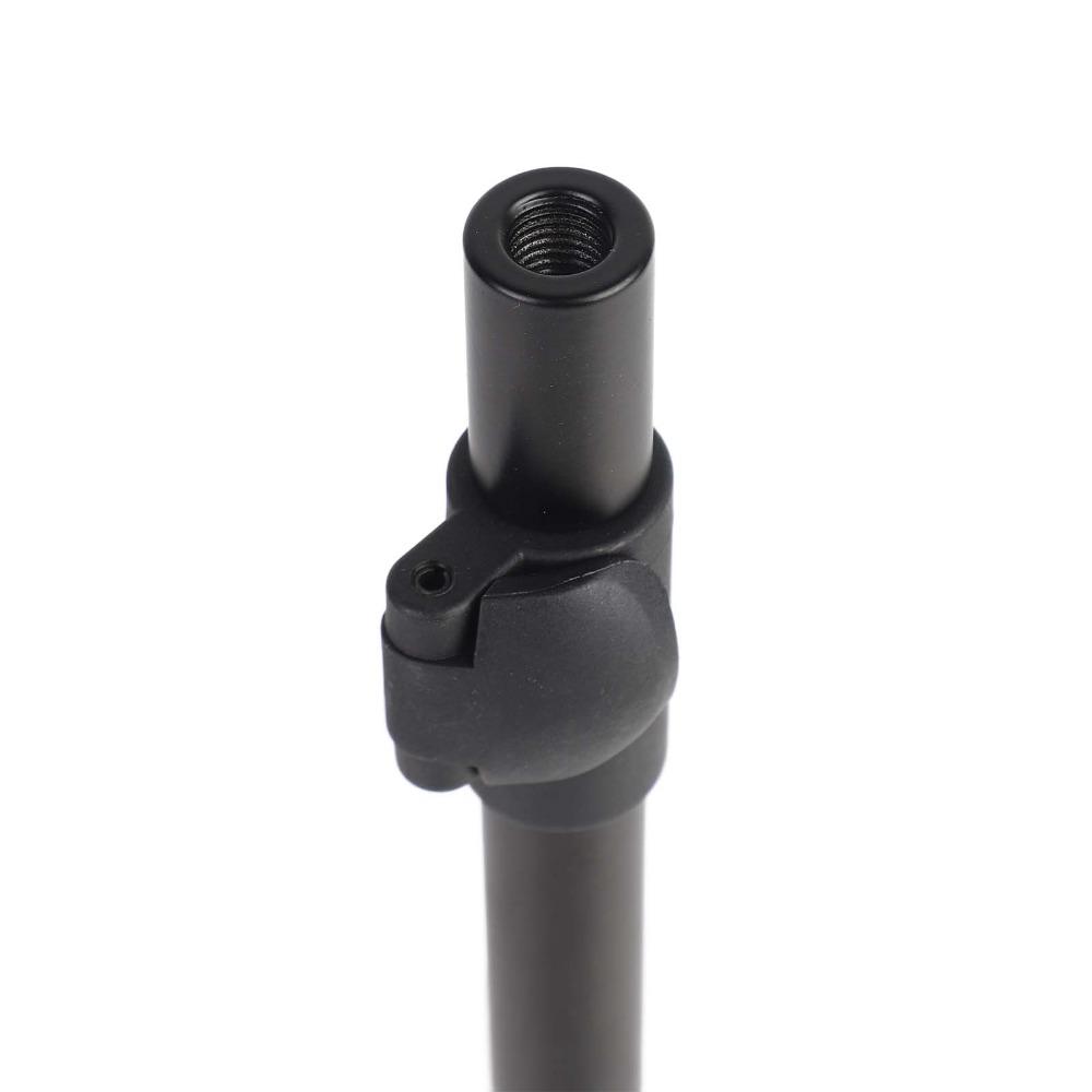 2PCS Portable Aluminum Alloy Fishing Bank Stick Adjustable 30-50cm Fishing Rod Rest Black Fishing Rod Holder Carp Fishing