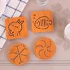 Household Wooden Hollow Coasters Cartoon Animal Anti-scald Non-slip Heat Insulation Mats Home and Decoration Kitchen Utensils