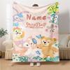 Custom Name Princesses Together blanket for Couch & Bed, Plush Cozy Fuzzy Blanket Super Soft & Warm Blankets for Fall and Winter. 0908120