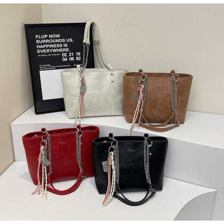 Premium texture fashionable large-capacity handbag new femininity versatile bucket bag messenger bag shoulder bag