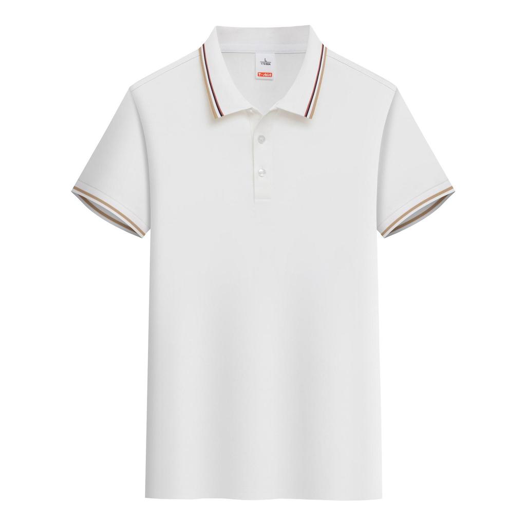 Customizable Breathable Polo Shirt with Logo, Short Sleeve, Sweat-Wicking, Perfect for Corporate or Group Culture Events.