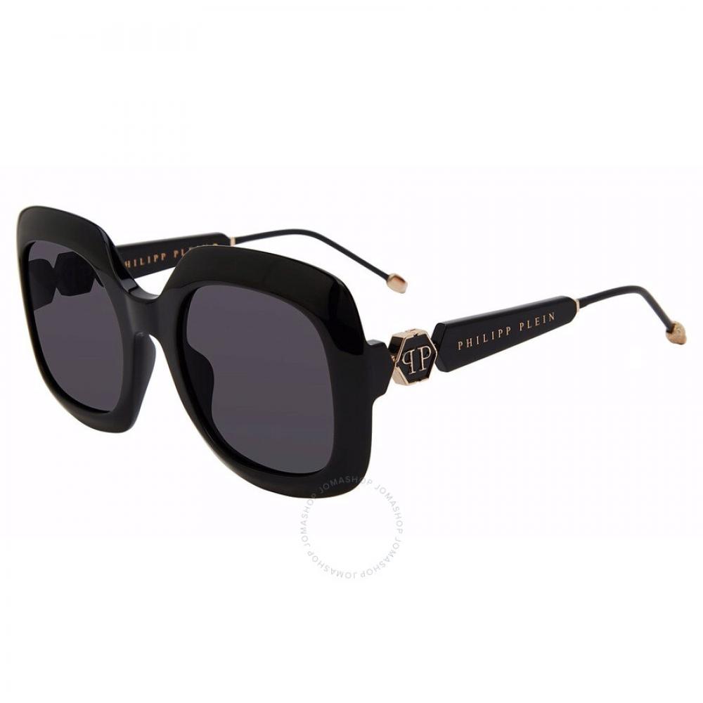 

Philipp Plein Grey Square Ladies Sunglasses Spp065s 0700 55