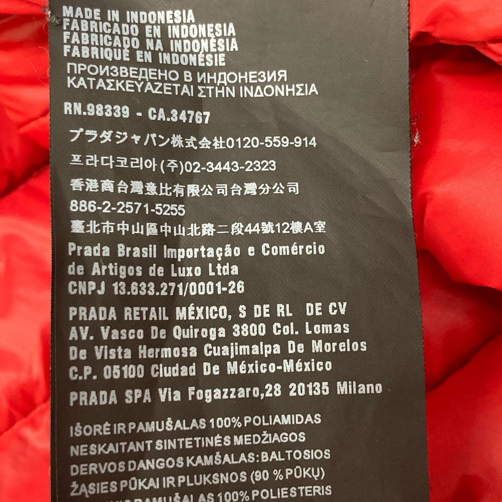 Prada [Domestic Regular] SGH032 Hoodie Nylon Light Jacket 50 NavyUsed