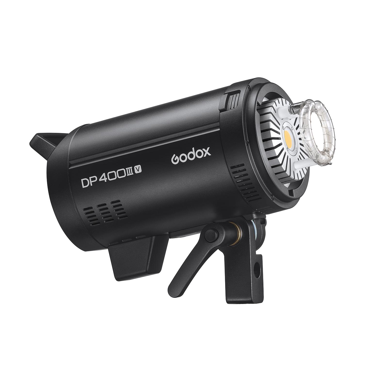 

Godox DP400III-V Модернизированная студийная вспышка мощностью 400 Вт GN87 Встроенная стробоскопическая подсветка 5600+/-200K EU Plug