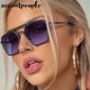 Retro Steampunk Square Sunglasses Women  Luxury Brand Trendy Metal Frame Outdoor Driving Sun Glasses Classic Shades For Lady
