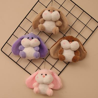 Little Fat Man Series Chubby Long Ears Rabbit Plush Doll Keychain Backpack Pendant Friend Gift