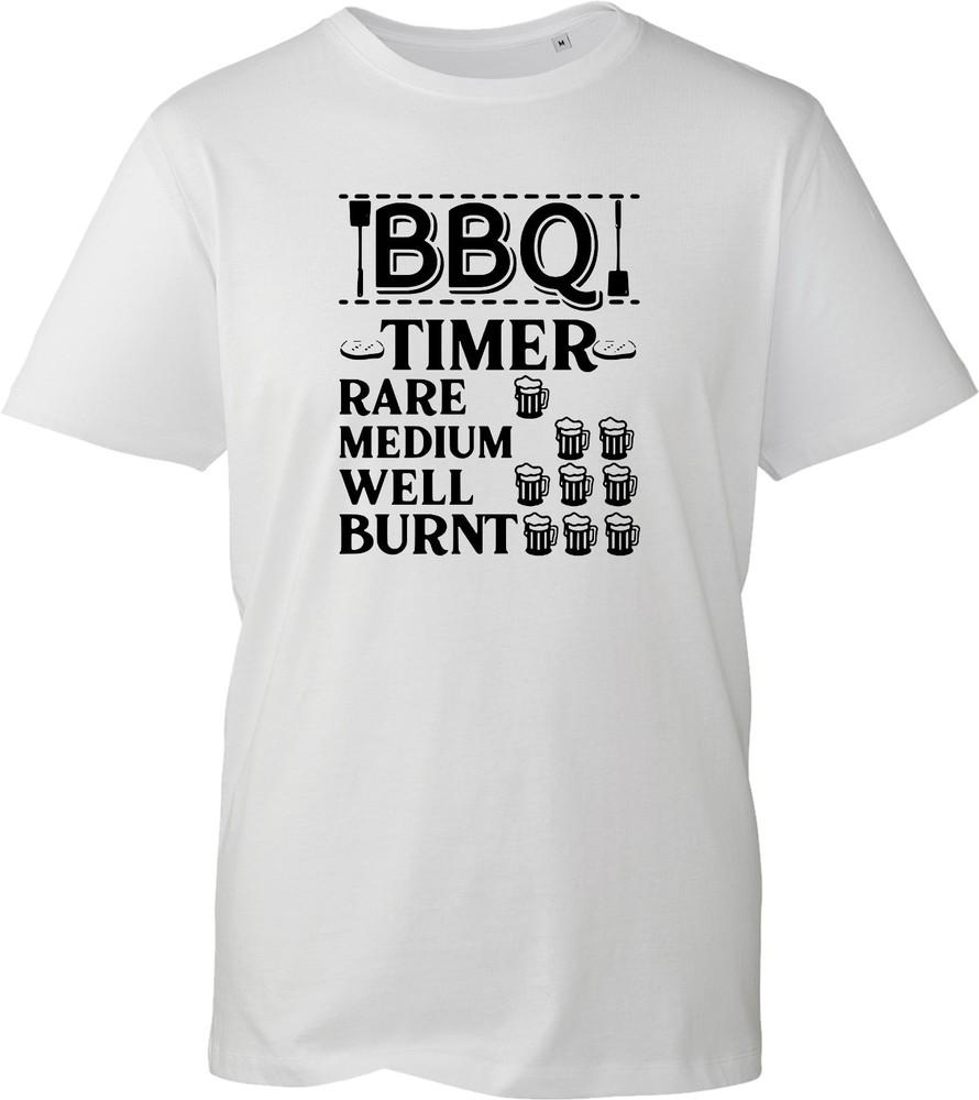 Funny Bbq Timer Black T Shirt Unisex Novelty Beer Grill Master Birthday Gift Uk