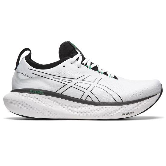 ASICS Gel Nimbus 25 White Black Green 1011B547-103