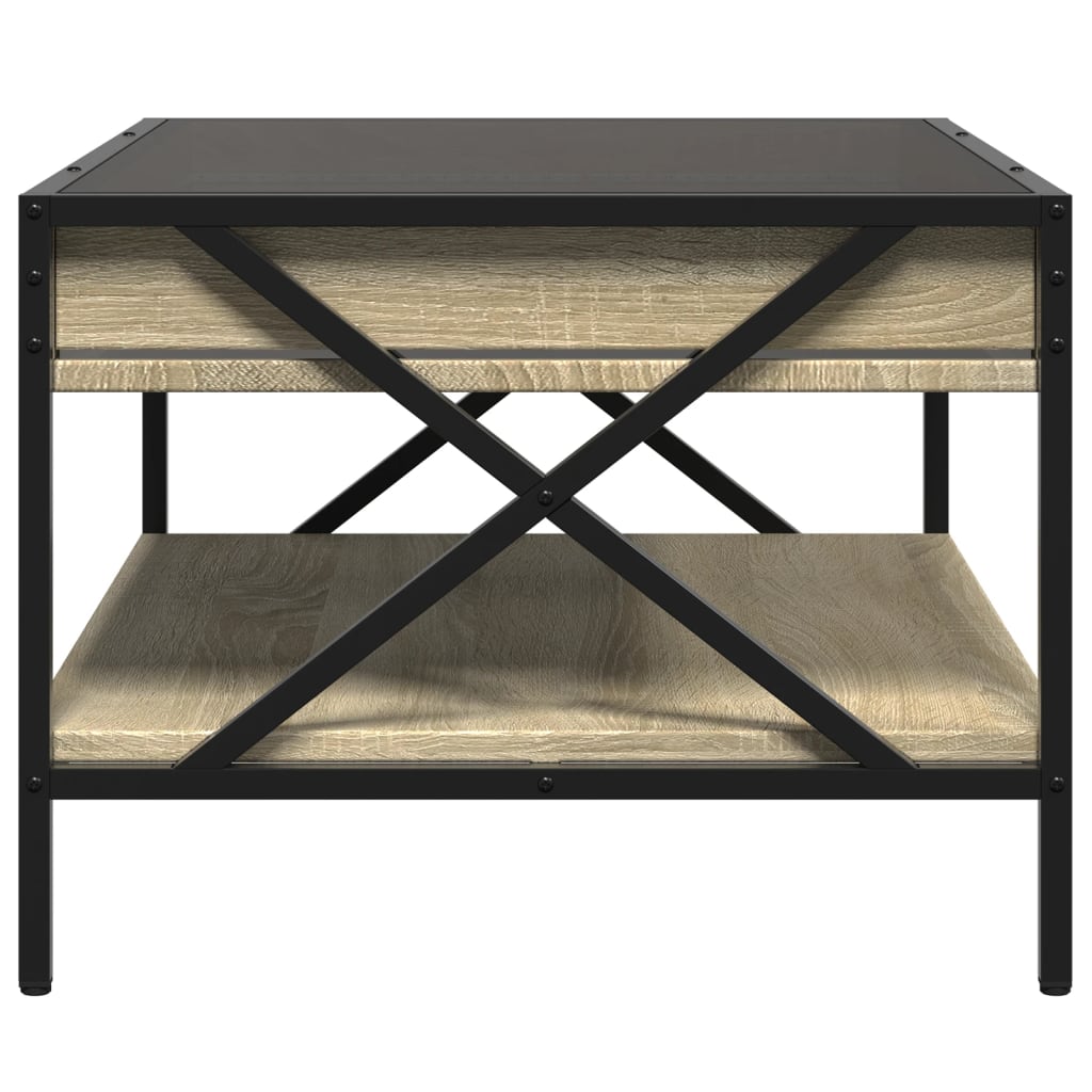 Infinity LED Coffee Table in Sonoma Oak 70 x 50 x 38 cm