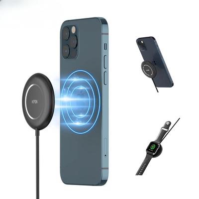 3 In 1 Magnetic Wireless Charger For  Watch Series 9/8/7/6 Fast Charging Pad  For iPhone 15/14/13 Pro/Magsafe Charger