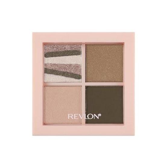 Revlon Dazzle Eyeshadow Quad 006 Safari Shimmer Color Image Khaki Green Developed Japan 3.0g